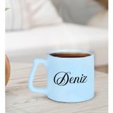 Bk Gift Kişiye Özel Isimli Pastel Mavi Middle Kupa Bardak-27, Arkadaşa Hediye, Ev Hediyesi, Doğum Günü Hediyesi, Ofis Hediyesi