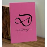 Bk Gift Kişiye Özel Isimli Pembe Defter ve Cam Matara Hediye Seti-2, Sevgiliye Hediye, Arkadaşa Hediye, Yeni Iş Hediyesi