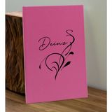 Bk Gift Kişiye Özel Isimli Pembe Defter ve Cam Matara Hediye Seti-6, Sevgiliye Hediye, Arkadaşa Hediye, Yeni Iş Hediyesi