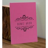 Bk Gift Kişiye Özel Isimli Pembe Defter ve Cam Matara Hediye Seti-8, Sevgiliye Hediye, Arkadaşa Hediye, Yeni Iş Hediyesi