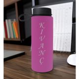 Bk Gift Kişiye Özel Isimli Pembe Renkli Cam Matara 500ML, Sevgiliye, Arkadaşa Hediye, Isimli Cam Matara, Ofis Hediyesi