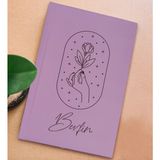 Bk Gift Kişiye Özel Isimli Sert Kapaklı Lila Lastikli Defter -9