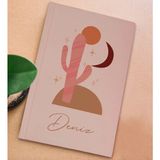 Bk Gift Kişiye Özel Isimli Sert Kapaklı Pudra Pembesi Lastikli Defter -11
