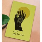 Bk Gift Kişiye Özel Isimli Sert Kapaklı Sarı Lastikli Defter -4