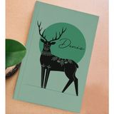 Bk Gift Kişiye Özel Isimli Sert Kapaklı Su Yeşili Lastikli Defter -2