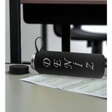 Bk Gift Kişiye Özel Isimli Siyah Defter ve Cam Matara Seti 6