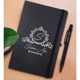 Bk Gift Kişiye Özel Isimli Siyah Defter ve Metal Versatil Kalem(0,7 Kurşun) Hediye Seti-11