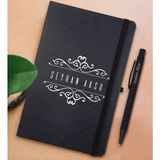Bk Gift Kişiye Özel Isimli Siyah Defter ve Metal Versatil Kalem(0,7 Kurşun) Hediye Seti-9