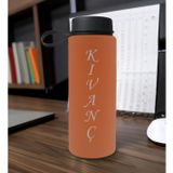 Bk Gift Kişiye Özel Isimli Somon Renkli Cam Matara 500ML, Sevgiliye, Arkadaşa Hediye, Isimli Cam Matara, Ofis Hediyesi