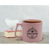 Bk Gift Kişiye Özel Isimli Tarihli Pastel Pembe Middle Kupa Bardak, Arkadaşa Hediye, Ev Hediyesi, Doğum Günü Hediyesi, Ofis Hediyesi-5