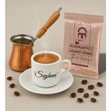 Bk Gift Kişiye Özel Isimli Türk Kahvesi Fincanı & Bakır Cezve & Türk Kahvesi Seti-10, Arkadaş Hediye, Sevgiliye Hediye - Renk - Renkli