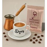 Bk Gift Kişiye Özel Isimli Türk Kahvesi Fincanı & Bakır Cezve & Türk Kahvesi Seti-2, Arkadaş Hediye, Sevgiliye Hediye - Renk - Renkli
