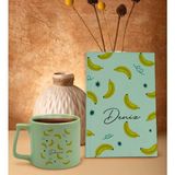 Bk Gift Kişiye Özel Isimli Yeşil Sert Kapaklı Defter Ve Middle Kupa Seti, Arkadaşa Hediye, Yeni Iş Hediyesi, Doğum Günü Hediyesi-15