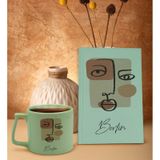 Bk Gift Kişiye Özel Isimli Yeşil Sert Kapaklı Defter Ve Middle Kupa Seti, Arkadaşa Hediye, Yeni Iş Hediyesi, Doğum Günü Hediyesi-1