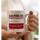 Bk Gift Kişiye Özel Komik Ilaç Tasarımlı Beyaz Kupa Bardak-1, Arkadaşa Hediye, Ev Hediyesi, Doğum Günü Hediyesi, Ofis Hediyesi