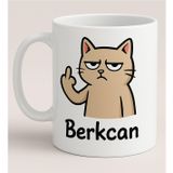 Bk Gift Kişiye Özel Nah Tasarımlı Beyaz Kupa Bardak-1, Arkadaşa Hediye, Sevgiliye Hediye