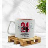 Bk Gift Kişiye Özel Öğretmenler Günü Middle Beyaz Kupa Bardak- 4, Öğretmene Hediye, Öğretmenler Günü