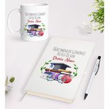 Bk Gift Kişiye Özel Öğretmenler Günü Tasarımlı Beyaz Defter Kalem Kupa Seti - 3