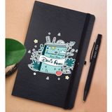 Bk Gift Kişiye Özel Öğretmenler Günü Tasarımlı Siyah Defter ve Metal Versatil Kalem(0,7 Kurşun) Hediye Seti-1