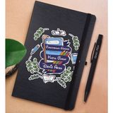 Bk Gift Kişiye Özel Öğretmenler Günü Tasarımlı Siyah Defter ve Metal Versatil Kalem(0,7 Kurşun) Hediye Seti-2