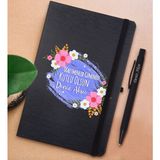 Bk Gift Kişiye Özel Öğretmenler Günü Tasarımlı Siyah Defter ve Metal Versatil Kalem(0,7 Kurşun) Hediye Seti-4