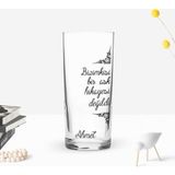BK Gift Kişiye Özel Renkli Baskılı Aşk Hikayesi Değildi Tasarımlı Rakı Bardağı-1