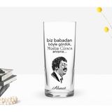 BK Gift Kişiye Özel Renkli Baskılı Babadan Böyle Gördük Tasarımlı Rakı Bardağı-1