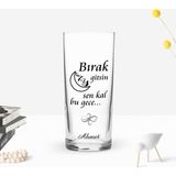 Bk Gift Kişiye Özel Renkli Baskılı Bırak Ay Gitsin Tasarımlı Rakı Bardağı-1
