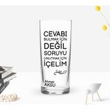 BK Gift Kişiye Özel Renkli Baskılı Cevabı Bulmak Için Değil Tasarımlı Rakı Bardağı-1