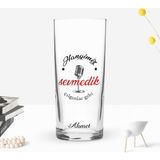 BK Gift Kişiye Özel Renkli Baskılı Çılgınlar Gibi Tasarımlı Rakı Bardağı-1