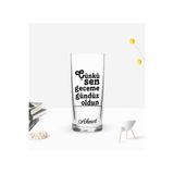 Bk Gift Kişiye Özel Renkli Baskılı Çünkü Sen Tasarımlı Rakı Bardağı-1