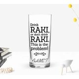 BK Gift Kişiye Özel Renkli Baskılı Drink Rakı Tasarımlı Rakı Bardağı-1
