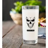 BK Gift Kişiye Özel Renkli Baskılı Erkek Kurukafa Rakı Bardağı-1