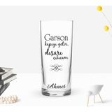 BK Gift Kişiye Özel Renkli Baskılı Garson Kapıyı Getir Tasarımlı Rakı Bardağı-1