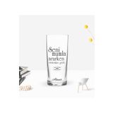 Bk Gift Kişiye Özel Renkli Baskılı Gel Rakı Içelim Tasarımlı Rakı Bardağı-1