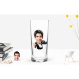 BK Gift Kişiye Özel Renkli Baskılı Godfather Baba Karikatürlü Rakı Bardağı-2