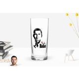 BK Gift Kişiye Özel Renkli Baskılı Godfather Baba Tasarımlı Rakı Bardağı-1