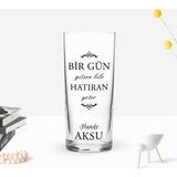 BK Gift Kişiye Özel Renkli Baskılı Hatıran Yeter Tasarımlı Rakı Bardağı-1