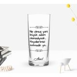 BK Gift Kişiye Özel Renkli Baskılı Hayallerimizi Satmadık Ya Tasarımlı Rakı Bardağı-1