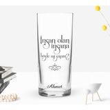 BK Gift Kişiye Özel Renkli Baskılı Insan Olan Tasarımlı Rakı Bardağı-1