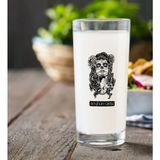 BK Gift Kişiye Özel Renkli Baskılı Kadın Kurukafa Rakı Bardağı-2
