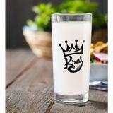 BK Gift Kişiye Özel Renkli Baskılı Kral Rakı Bardağı-1
