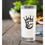 BK Gift Kişiye Özel Renkli Baskılı Kraliçe Rakı Bardağı-1