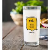 BK Gift Kişiye Özel Renkli Baskılı Mey Biter Saki Kalır Rakı Bardağı