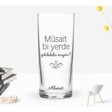 BK Gift Kişiye Özel Renkli Baskılı Müsait Bi Yerde Tasarımlı Rakı Bardağı-1
