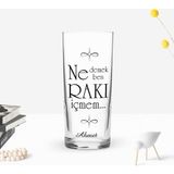 BK Gift Kişiye Özel Renkli Baskılı Ne Demek Rakı Içmem Tasarımlı Rakı Bardağı-1