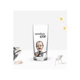 Bk Gift Kişiye Özel Renkli Baskılı Neşet Ertaş Tasarımlı Rakı Bardağı-1