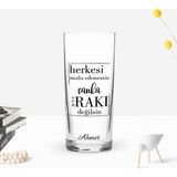 BK Gift Kişiye Özel Renkli Baskılı Rakı Değilsin Tasarımlı Rakı Bardağı-1