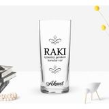 BK Gift Kişiye Özel Renkli Baskılı Rakı Içmemiz Gereken Tasarımlı Rakı Bardağı-1