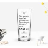 BK Gift Kişiye Özel Renkli Baskılı Rakı Koy Tasarımlı Rakı Bardağı-1